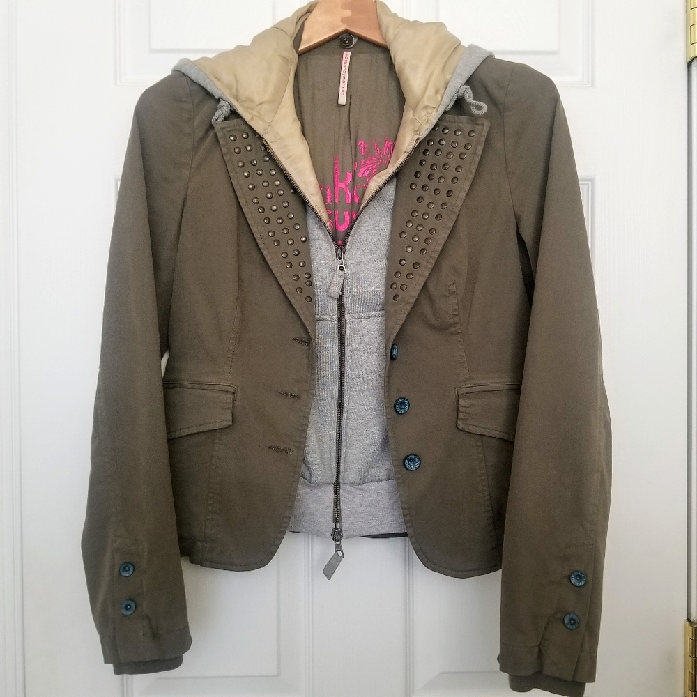 Layer Detachable Hoodie & Vest Jacket